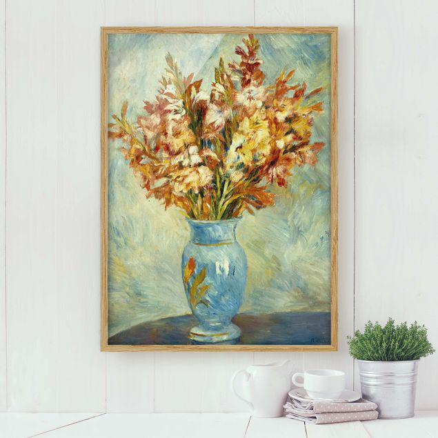 Correnti artistiche Auguste Renoir - Gladioli in un vaso blu