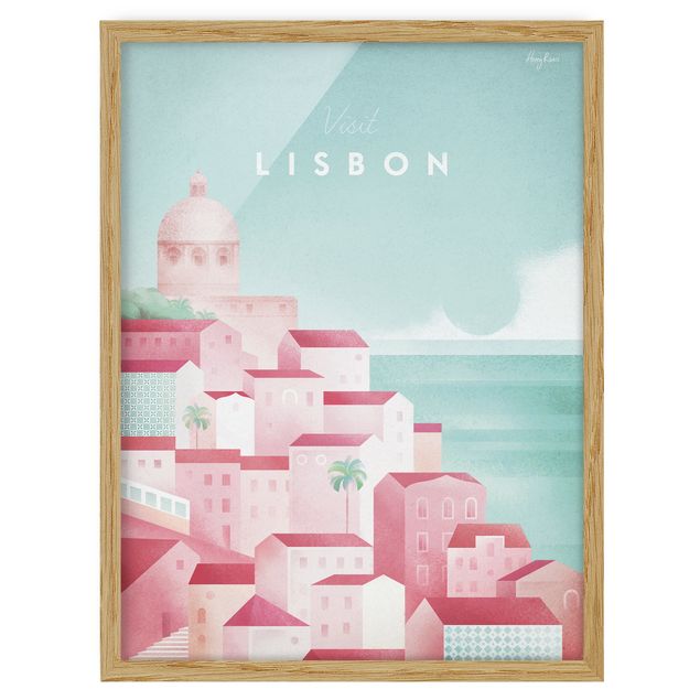 Quadri spiaggia Poster di viaggio - Lisbona