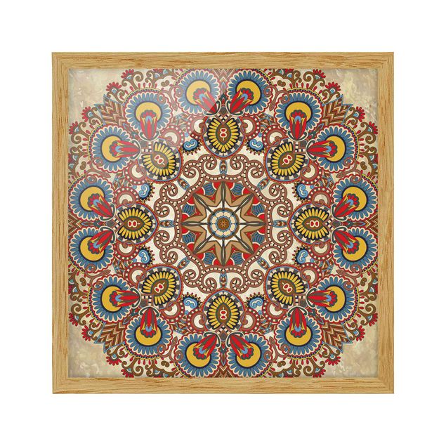 Stampe Mandala colorato