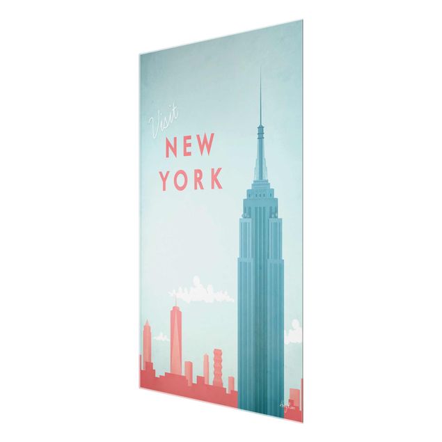 Quadri rossi Poster di viaggio - New York