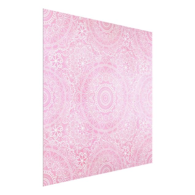 Quadro rosa Pattern Mandala Rosa Chiaro