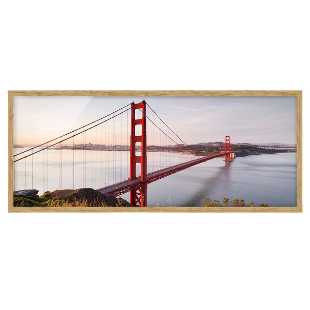 Quadro blu Ponte del Golden Gate a San Francisco