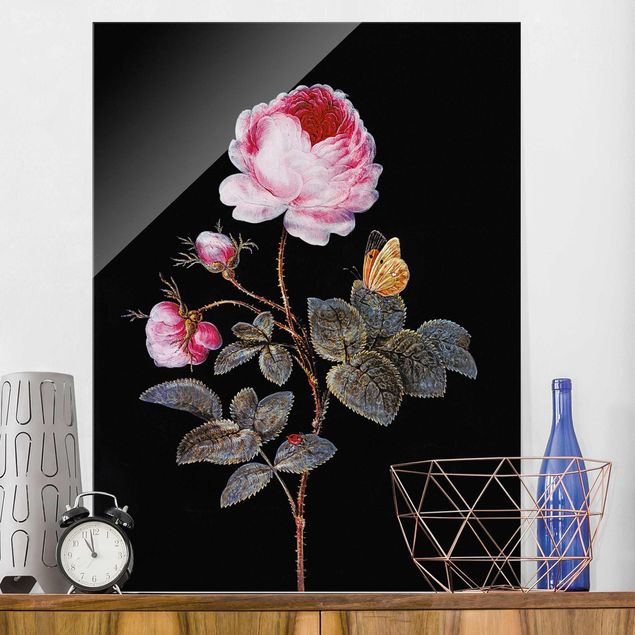 Quadri in vetro con rose Barbara Regina Dietzsch - La rosa dai cento petali