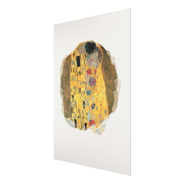 Quadro moderno Acquerelli - Gustav Klimt - Il bacio