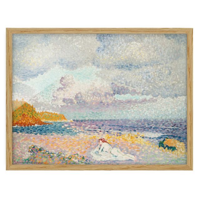 Stampe quadri famosi Henri Edmond Cross - Prima della tempesta (La bagnante)