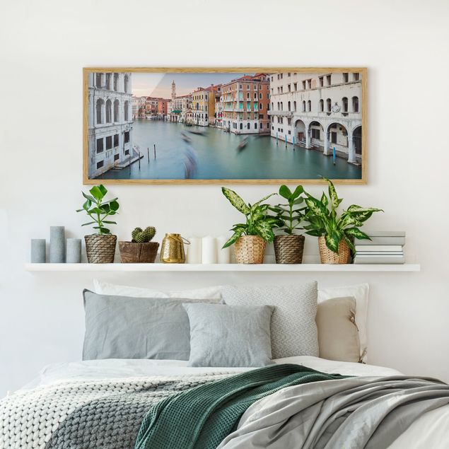 Quadri moderni per arredamento Vista sul Canal Grande dal Ponte di Rialto Venezia