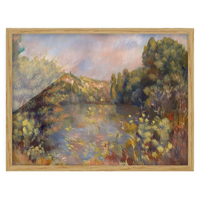Quadri con alberi Auguste Renoir - Paesaggio lacustre