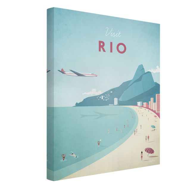 Quadri con spiaggia e mare Poster di viaggio - Rio De Janeiro