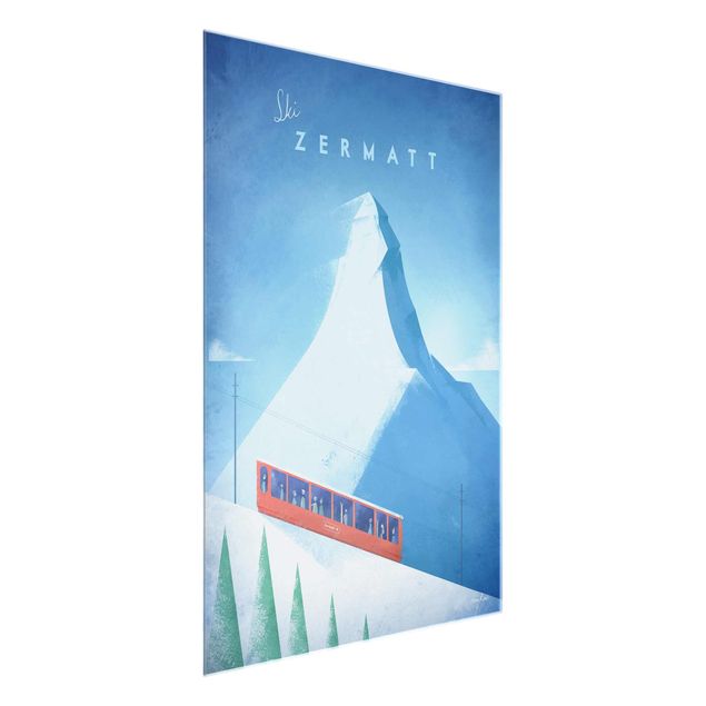 Quadri montagne Poster di viaggio - Zermatt