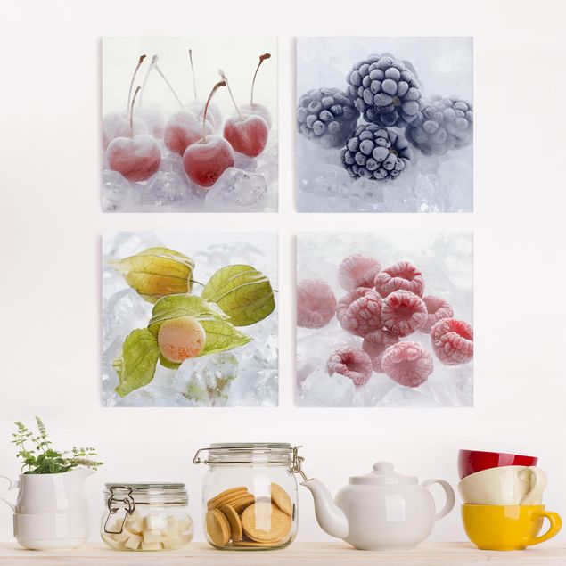 Quadri su tela componibili Frutta congelata