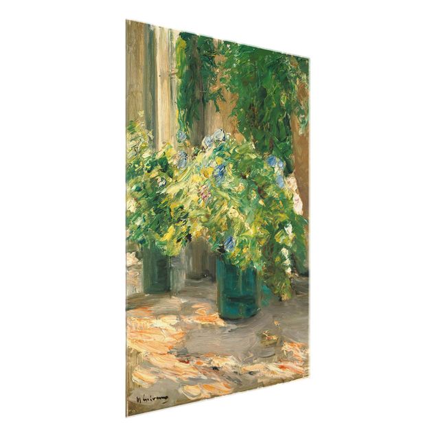 Impressionismo quadri Max Liebermann - Vasi di fiori davanti a casa