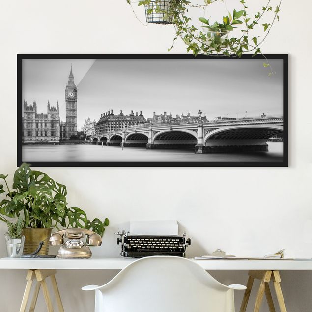 Quadro Londra Il ponte di Westminster e il Big Ben
