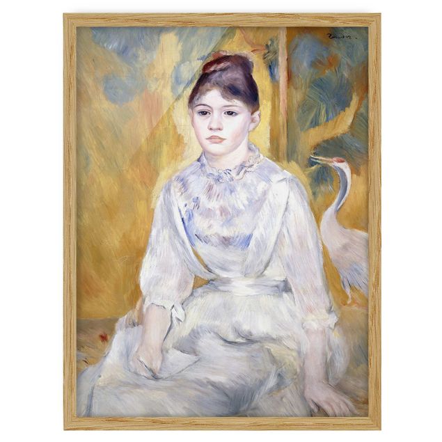 Quadro moderno Auguste Renoir - Giovane ragazza con cigno