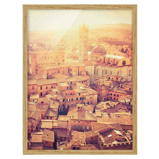 Quadri città Siena infuocata
