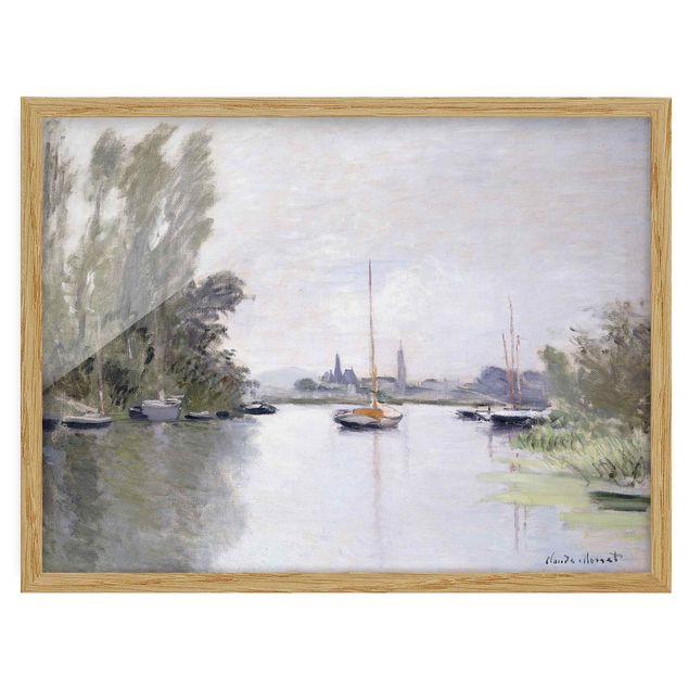 Quadri Impressionismo Claude Monet - Argenteuil vista dal piccolo braccio della Senna