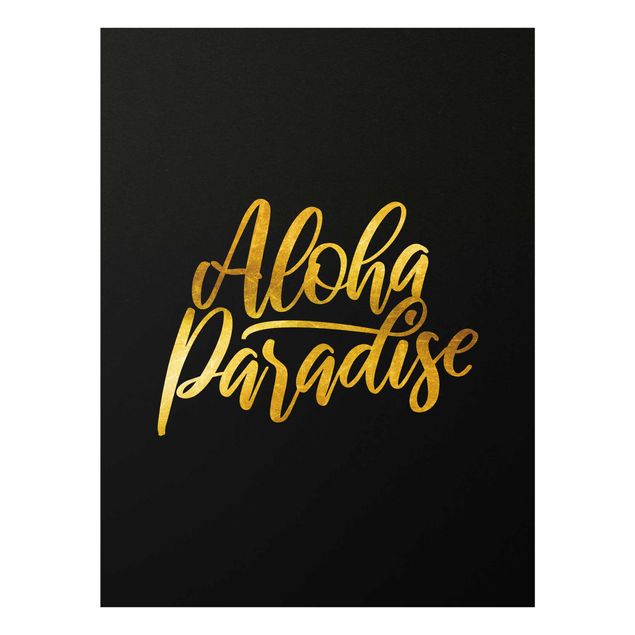Quadri Oro - Paradiso Aloha su nero