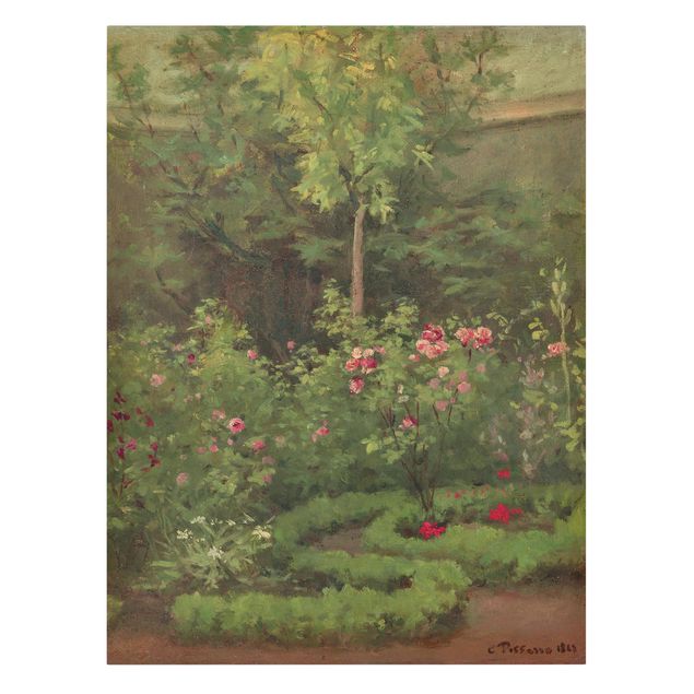 Quadro romanticismo Camille Pissarro - Un roseto