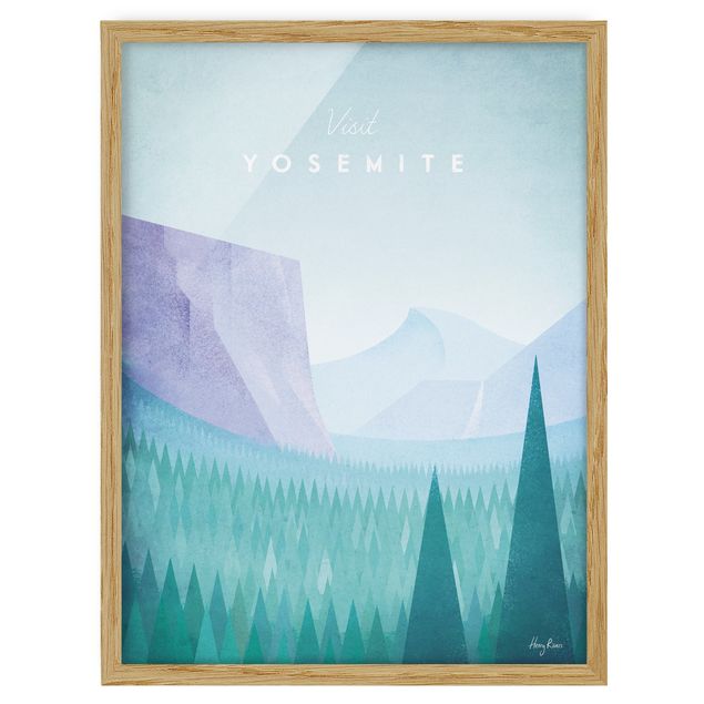 Quadri con cornice architettura e skylines  Poster di viaggio - Parco Yosemite