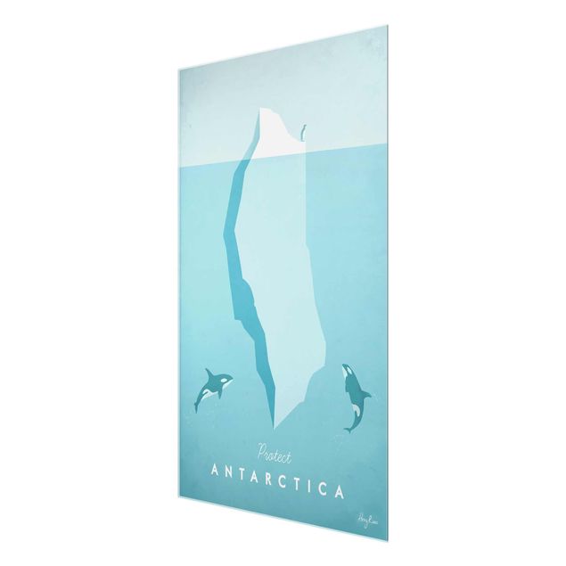 Quadri in vetro riproduzioni Poster di viaggio - Antartide