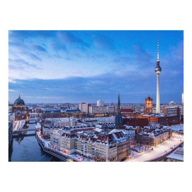 Quadri skyline  Neve a Berlino