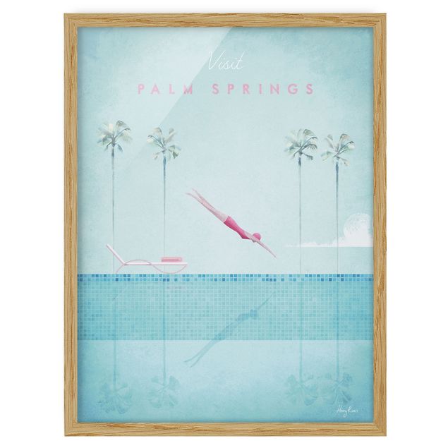 Quadro turchese Poster di viaggio - Palm Springs