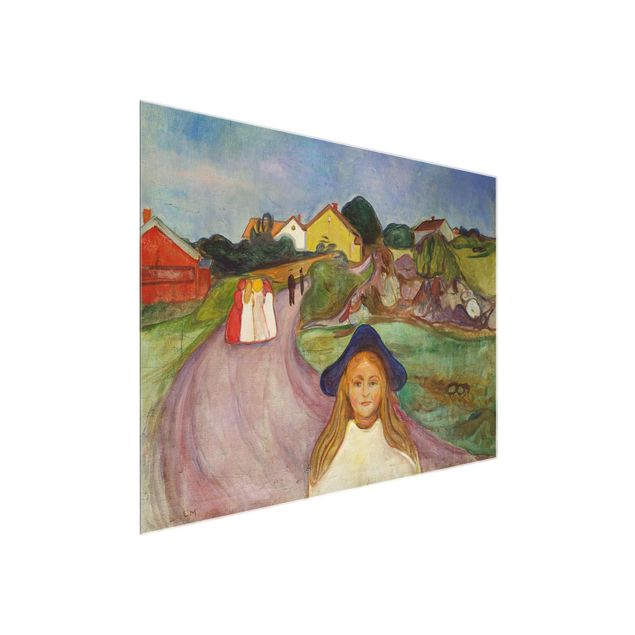 Riproduzioni quadri famosi Edvard Munch - La strada di Åsgårdstrand