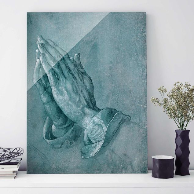 Magnettafel Glas Albrecht Dürer - Studio di mani in preghiera