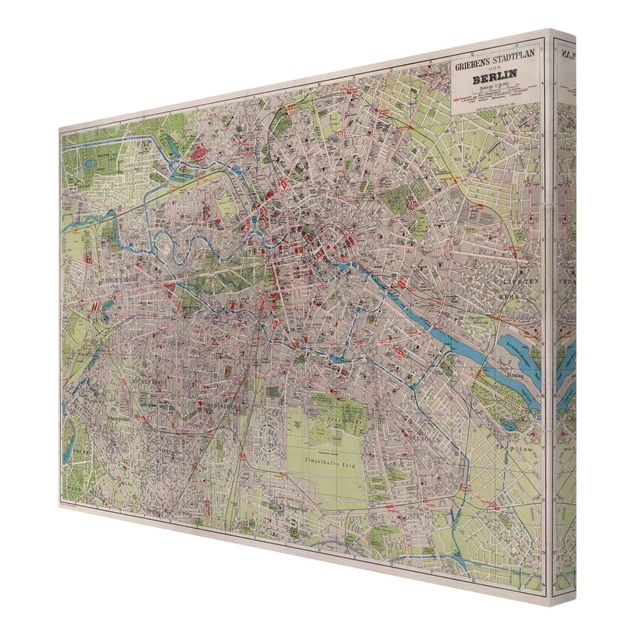 Stampe Mappa vintage Berlino