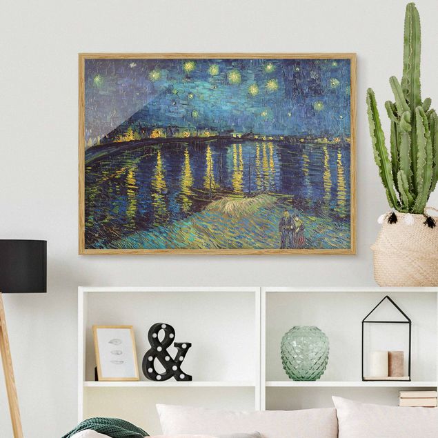 Quadri Impressionismo Vincent Van Gogh - Notte stellata sul Rodano