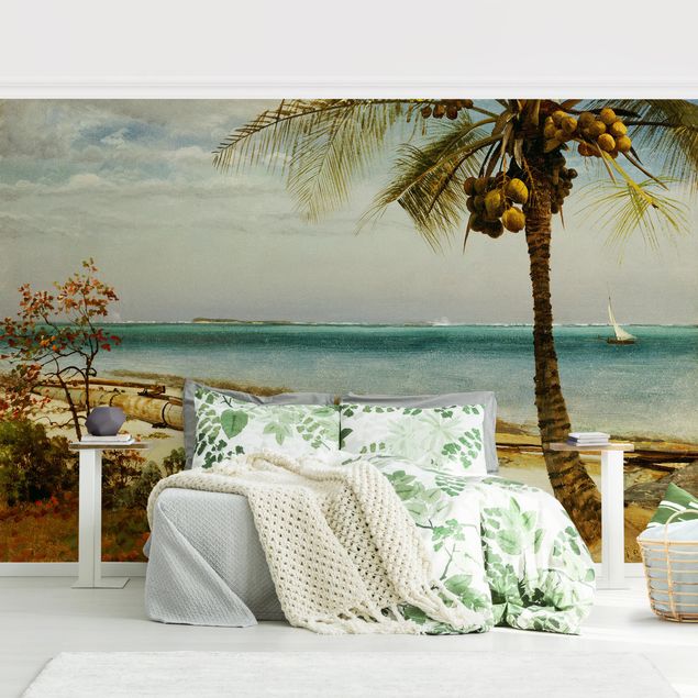 Quadri Romanticismo Albert Bierstadt - Costa tropicale