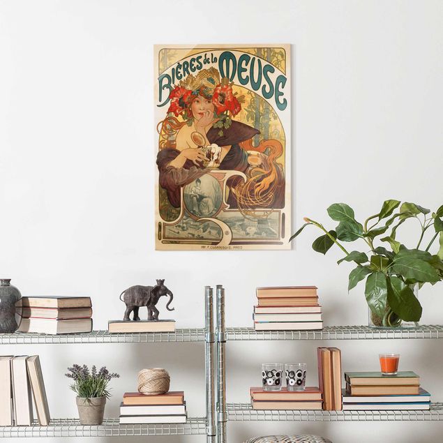 Stampe quadri famosi Alfons Mucha - Manifesto per la birra La Meuse