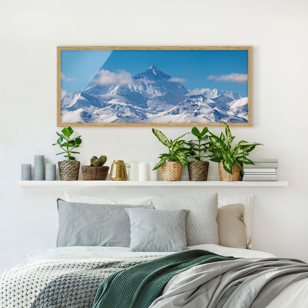 Quadri con cornice con paesaggio Monte Everest