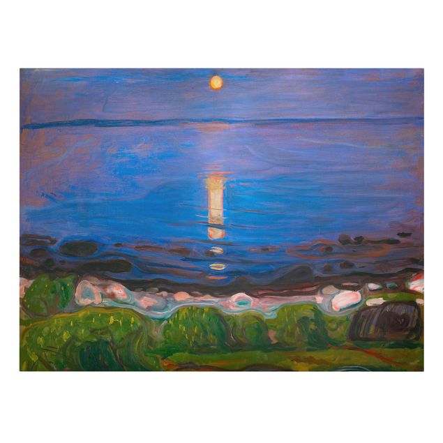 Quadri paesaggistici Edvard Munch - Notte d'estate sulla spiaggia