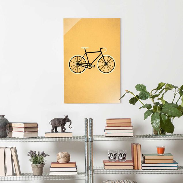 Riproduzione quadri famosi Bicicletta in giallo