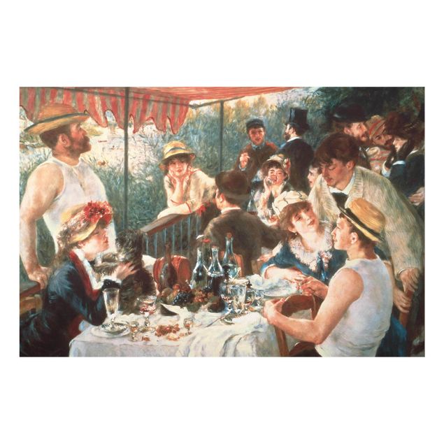 Quadri in vetro riproduzioni Auguste Renoir - Il pranzo della festa in barca