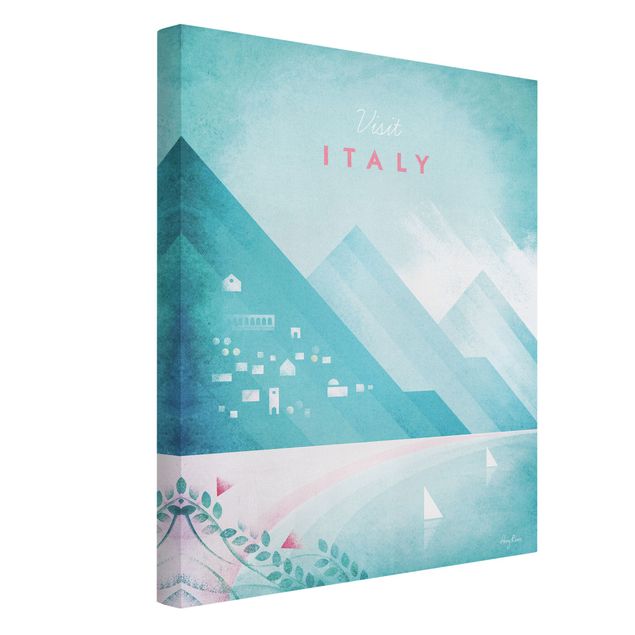 Quadri su tela con montagne Poster di viaggio - Italia