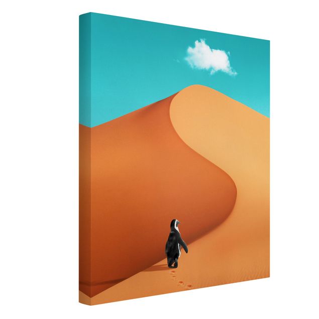 Quadro moderno Deserto con pinguino