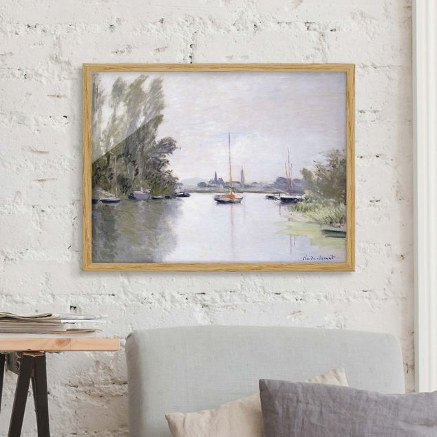 Riproduzioni Claude Monet - Argenteuil vista dal piccolo braccio della Senna