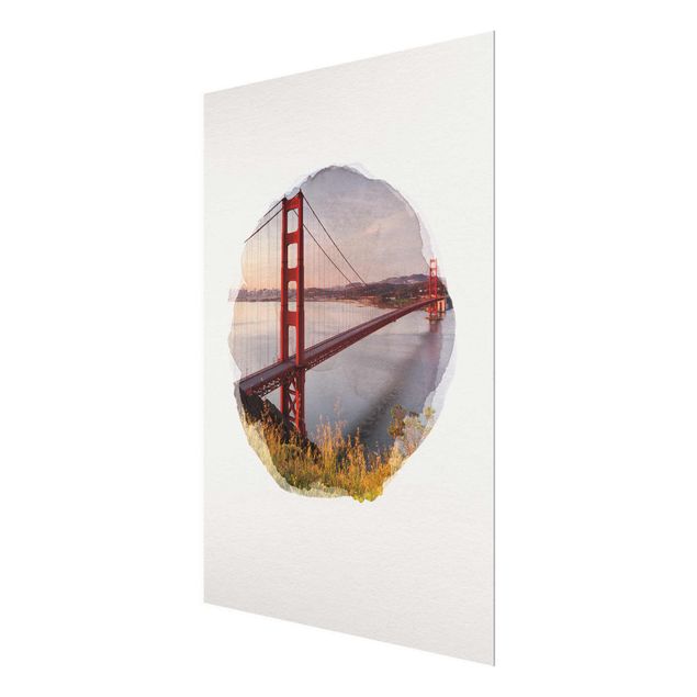 Quadri Rainer Mirau Acquerelli - Il ponte Golden Gate a San Francisco