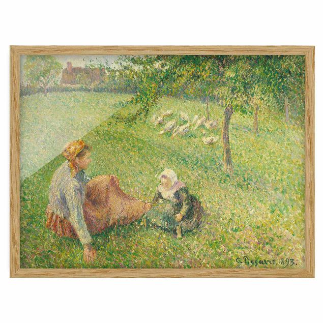 Quadri Romanticismo Camille Pissarro - Il pascolo delle oche