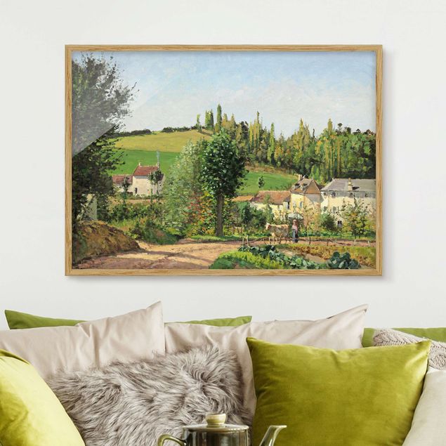 Quadri Impressionismo Camille Pissarro - Amleto sulle colline ondulate di Pontoise