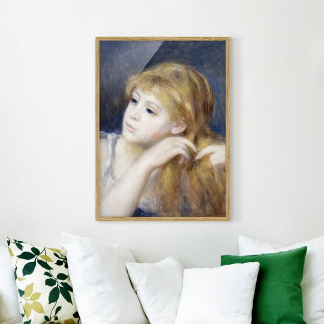 Stile di pittura Auguste Renoir - Testa di giovane donna