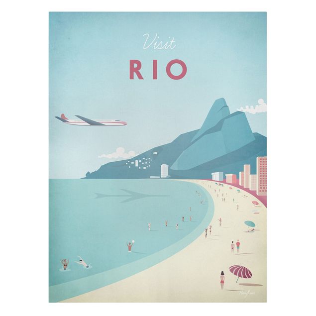 Quadri stile vintage Poster di viaggio - Rio De Janeiro