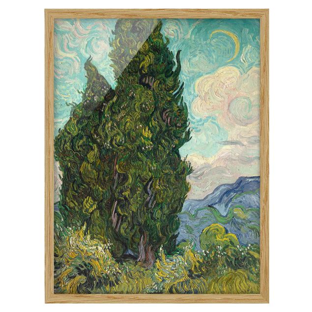 Riproduzioni Vincent van Gogh - Cipressi
