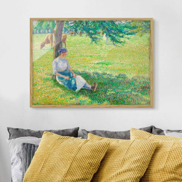 Quadri Impressionismo Camille Pissarro - Cowgirl, Eragny