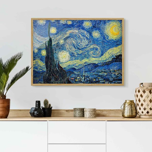 Quadri puntinismo Vincent Van Gogh - La notte stellata