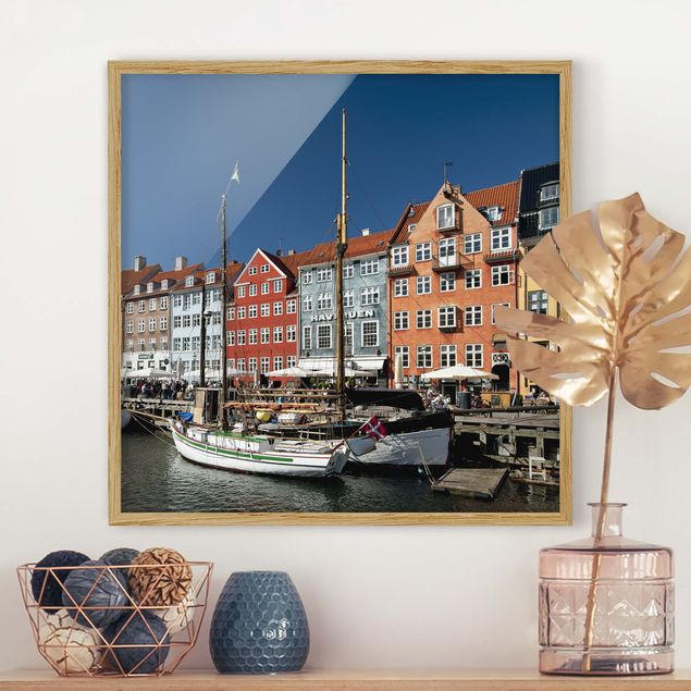 Quadri con cornice architettura e skylines  Porto a Copenaghen