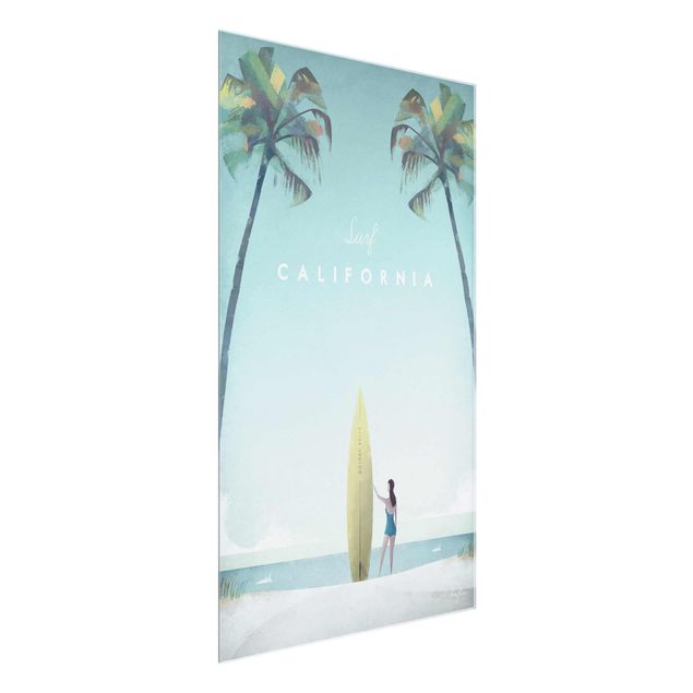 Quadri con spiaggia e mare Poster di viaggio - California