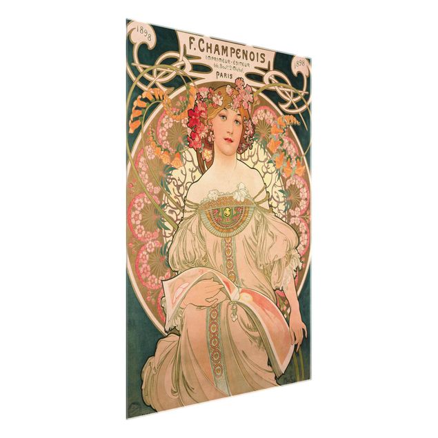 Quadri Art Nouveau Alfons Mucha - Poster per F. Champenois