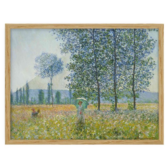 Quadro alberi Claude Monet - Campi in primavera